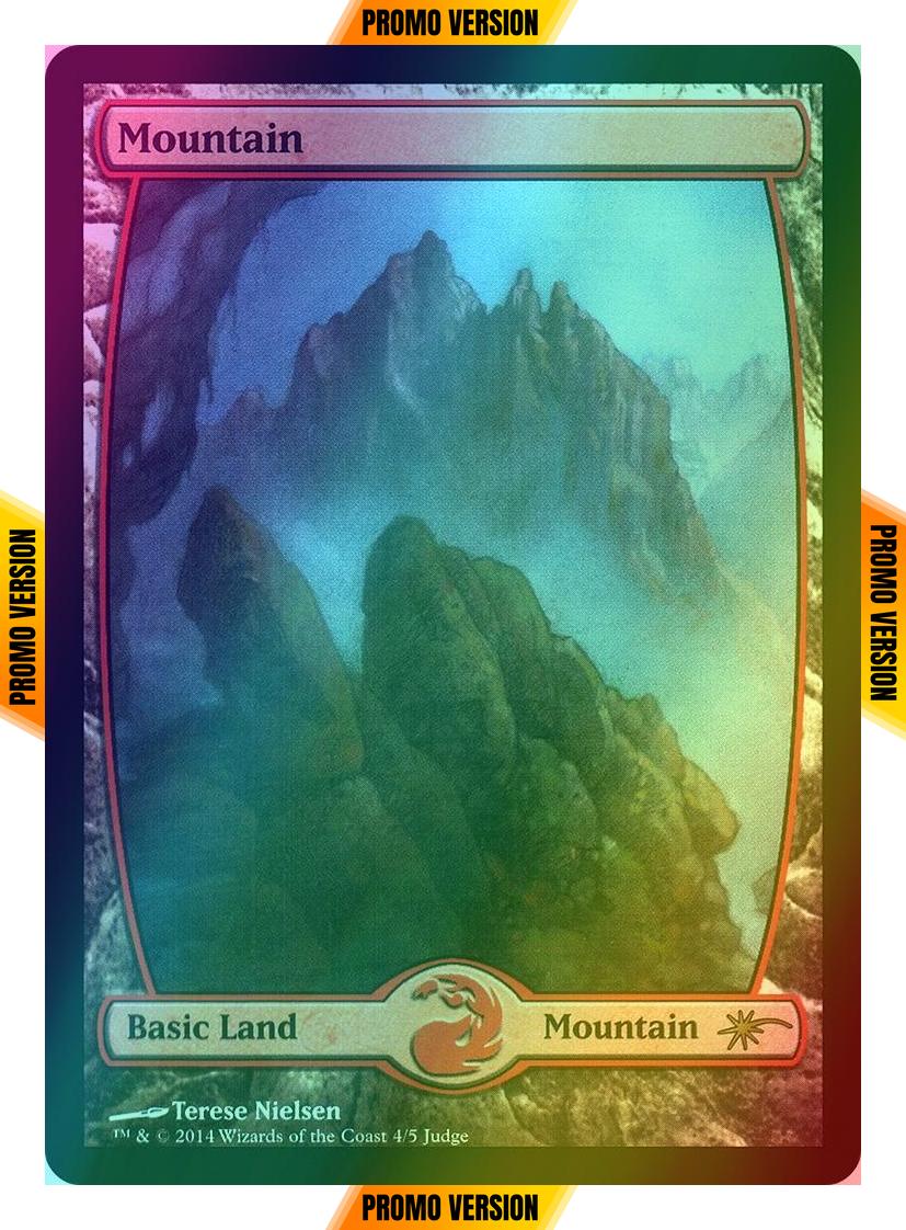 Mountain [2014] [4x] [Full Art] [Judge Gift Cards 2014] [Foil]