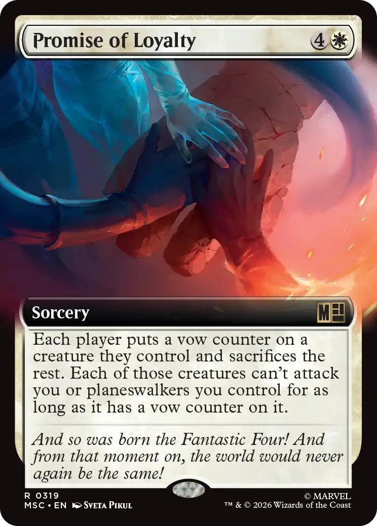 Promise of Loyalty [319] [Extended Art] [Marvel Super Heroes: Commander] [Non-Foil]