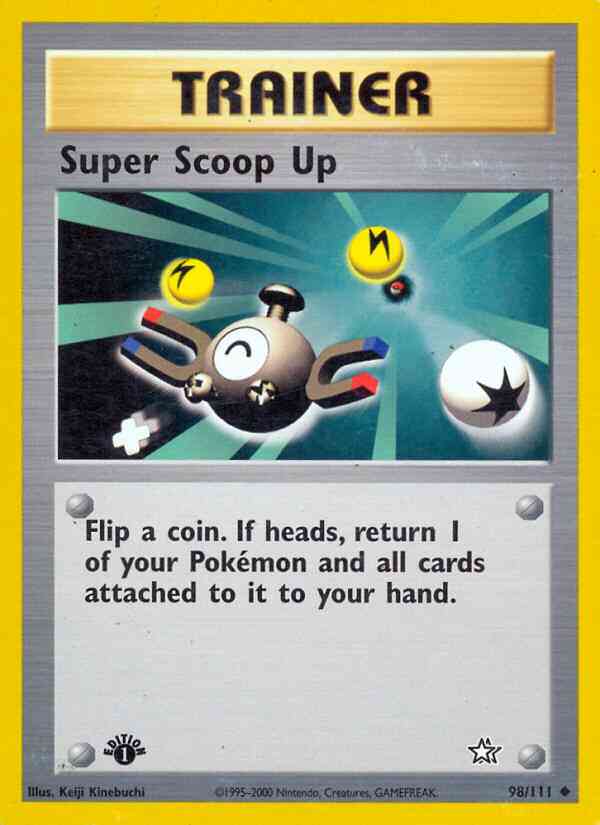 Super Scoop Up - 98/111 - Uncommon - 1st Edition [neo1-98] [Non-Holo]