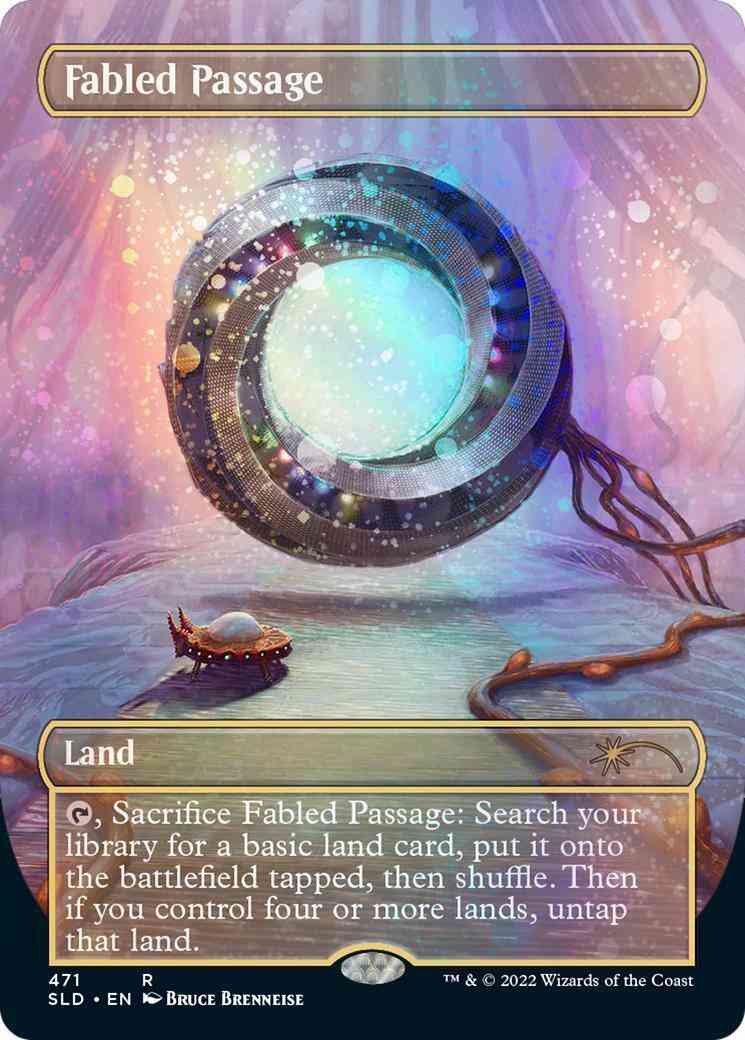 Fabled Passage [0471] [Borderless] [Totally Spaced Out] [Secret Lair Drop] [Galaxy Foil]