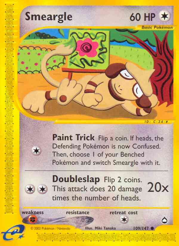 Smeargle - 109/147 - Common [ecard2-109] [Reverse Holo]