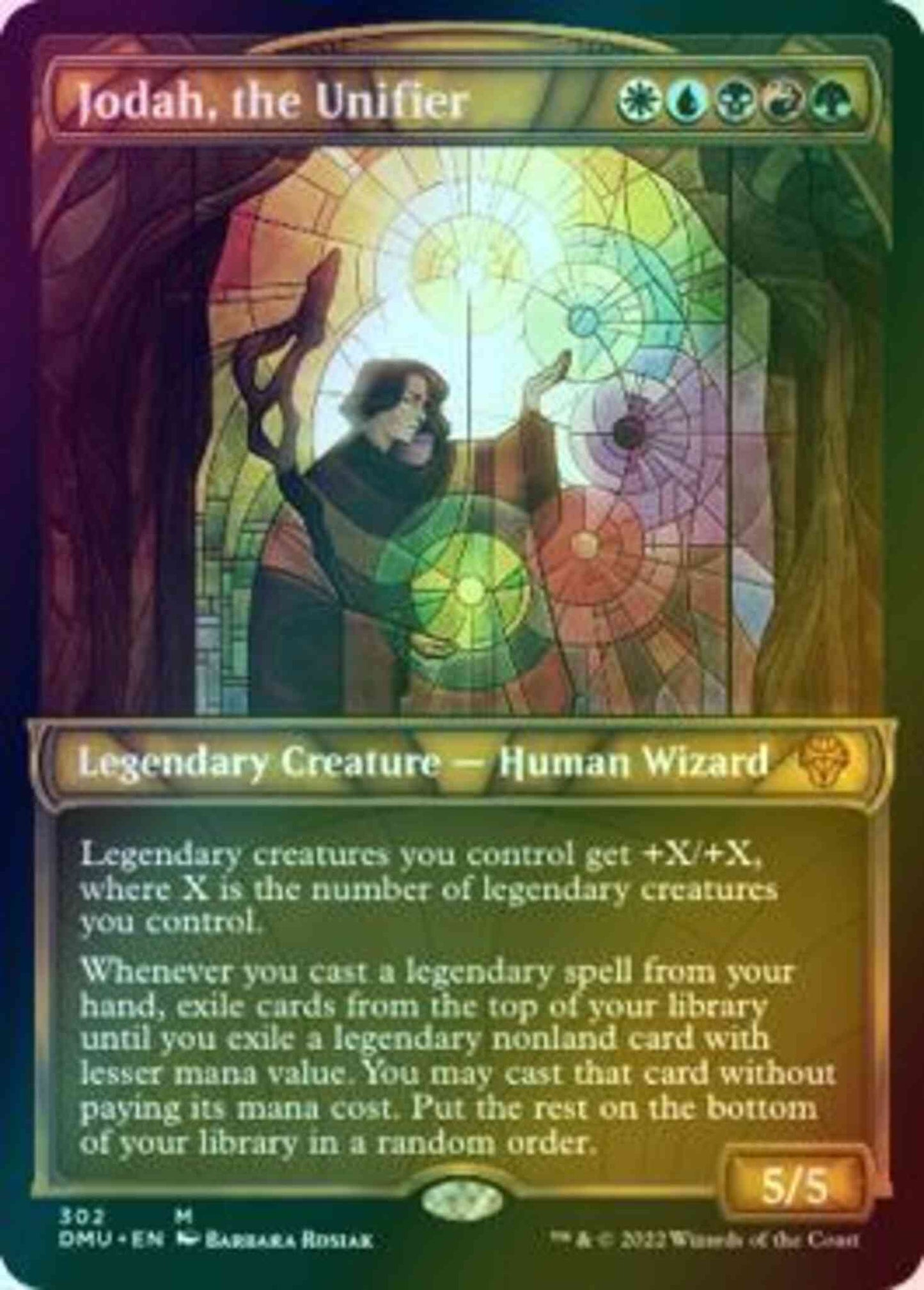 Jodah, the Unifier [302] [Stained Glass Showcase] [Dominaria United] [Foil]