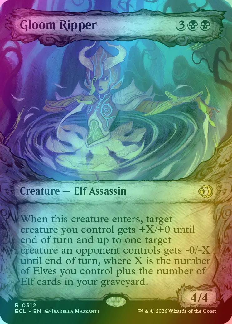 Gloom Ripper [312] [Fable Frame] [Lorwyn Eclipsed] [Foil]