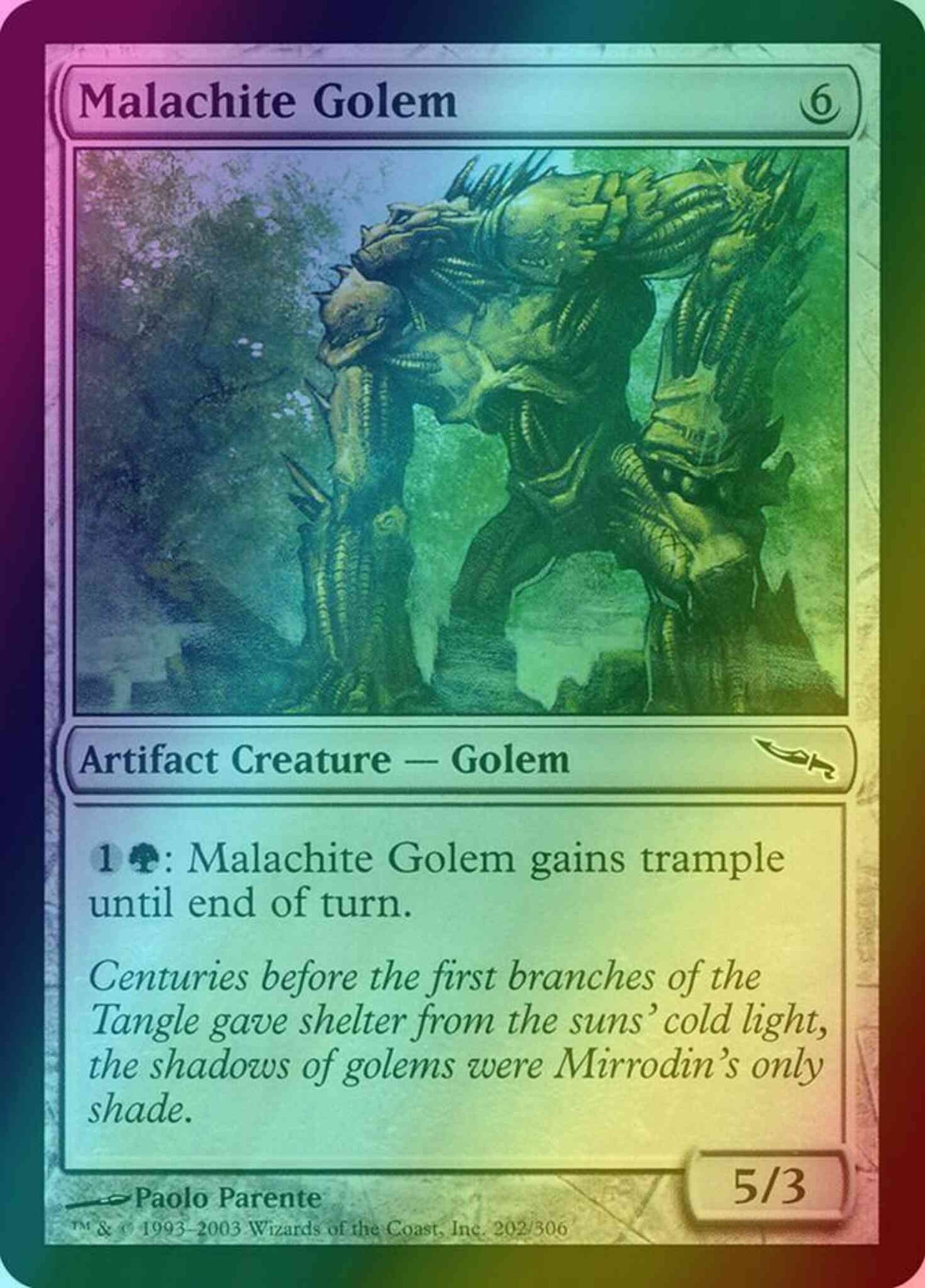 Malachite Golem [202] [Mirrodin] [Foil]