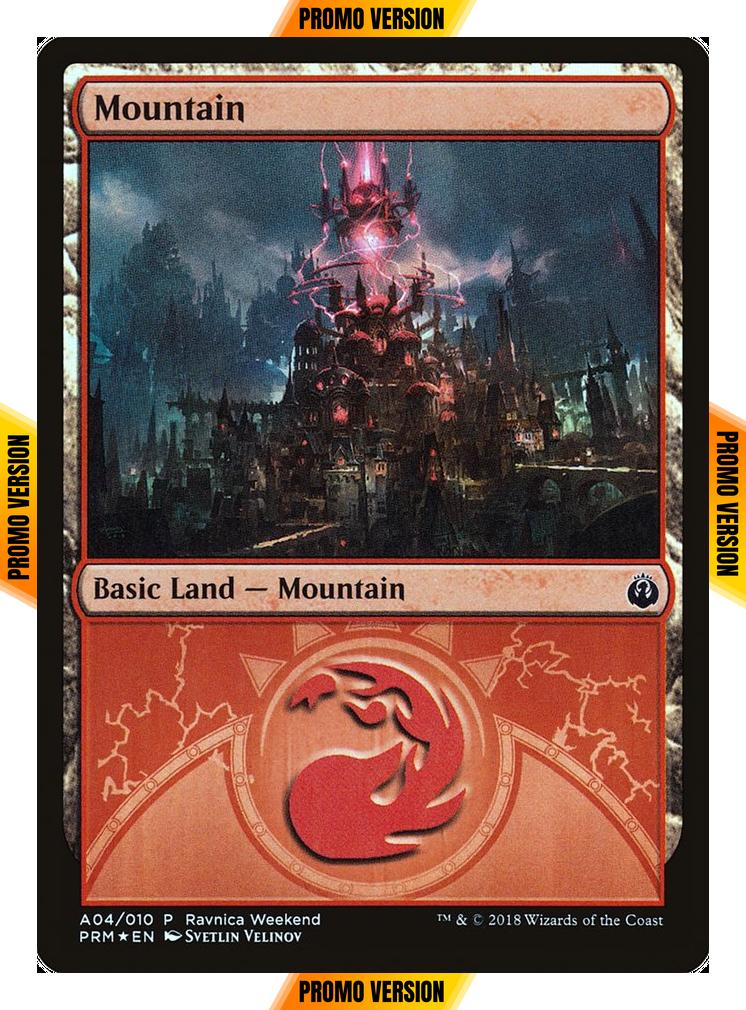Mountain [2018] [A04] [Izzet] [GRN Ravnica Weekend] [Foil]
