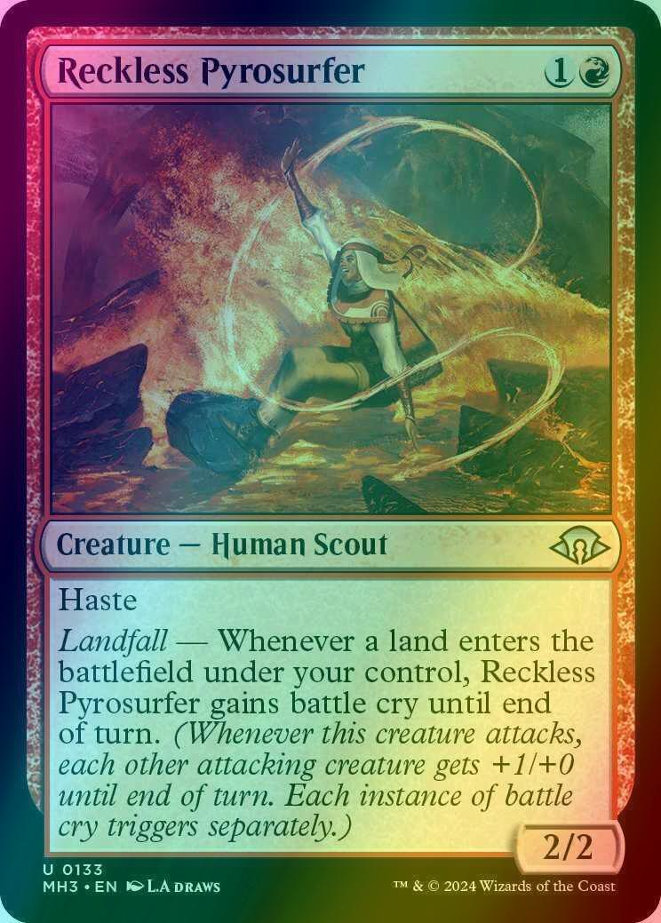 Reckless Pyrosurfer [133] [Modern Horizons 3] [Foil]