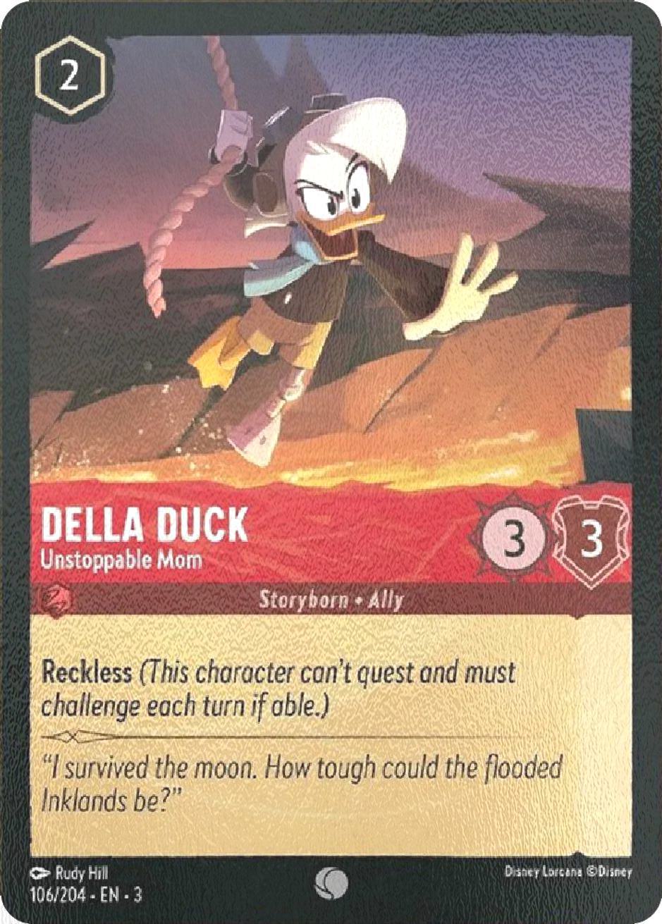 Della Duck - Unstoppable Mom - 106/204 [Into the Inklands] [Cold Foil]