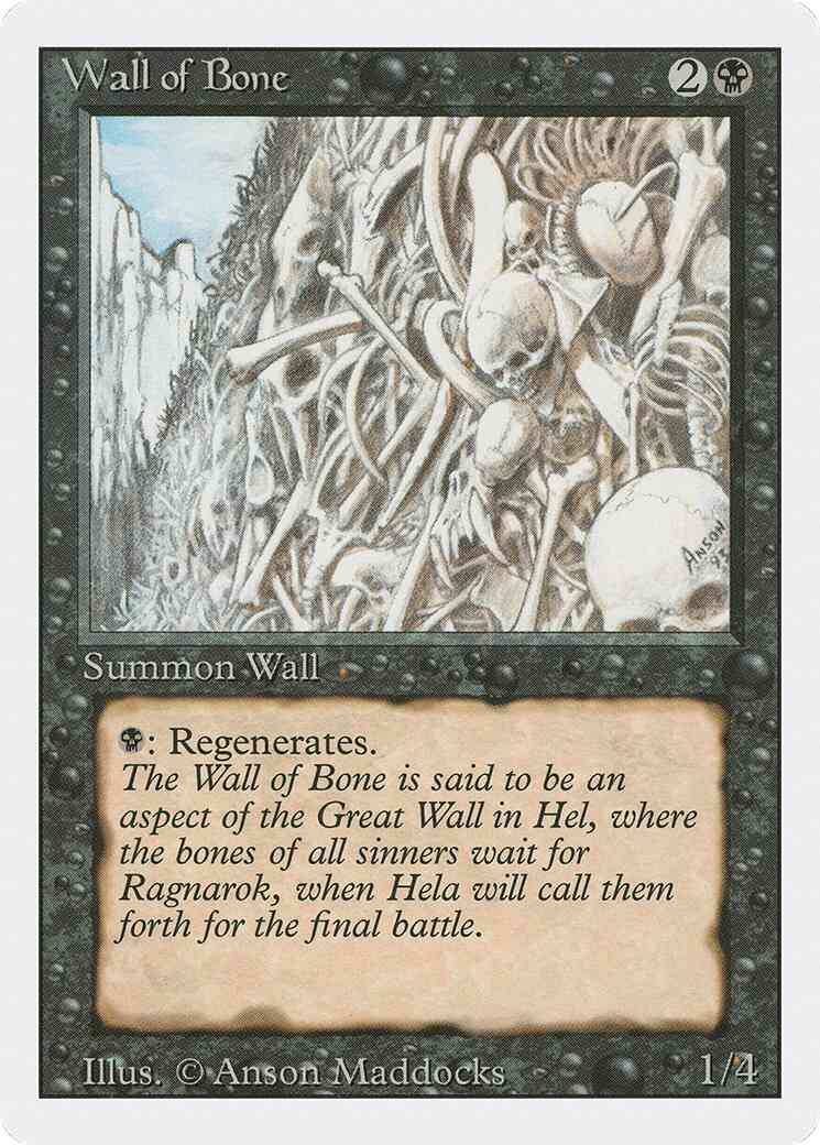 Wall of Bone [134] [Revised Edition] [Non-Foil]
