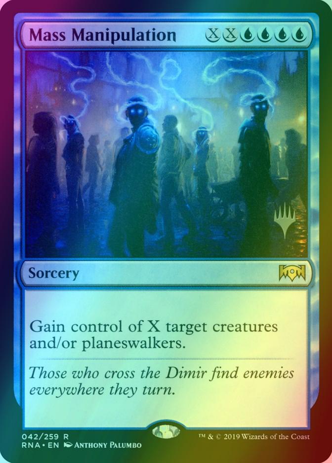 Mass Manipulation [Promo Pack] [42p] [Ravnica Allegiance Promos] [Foil]