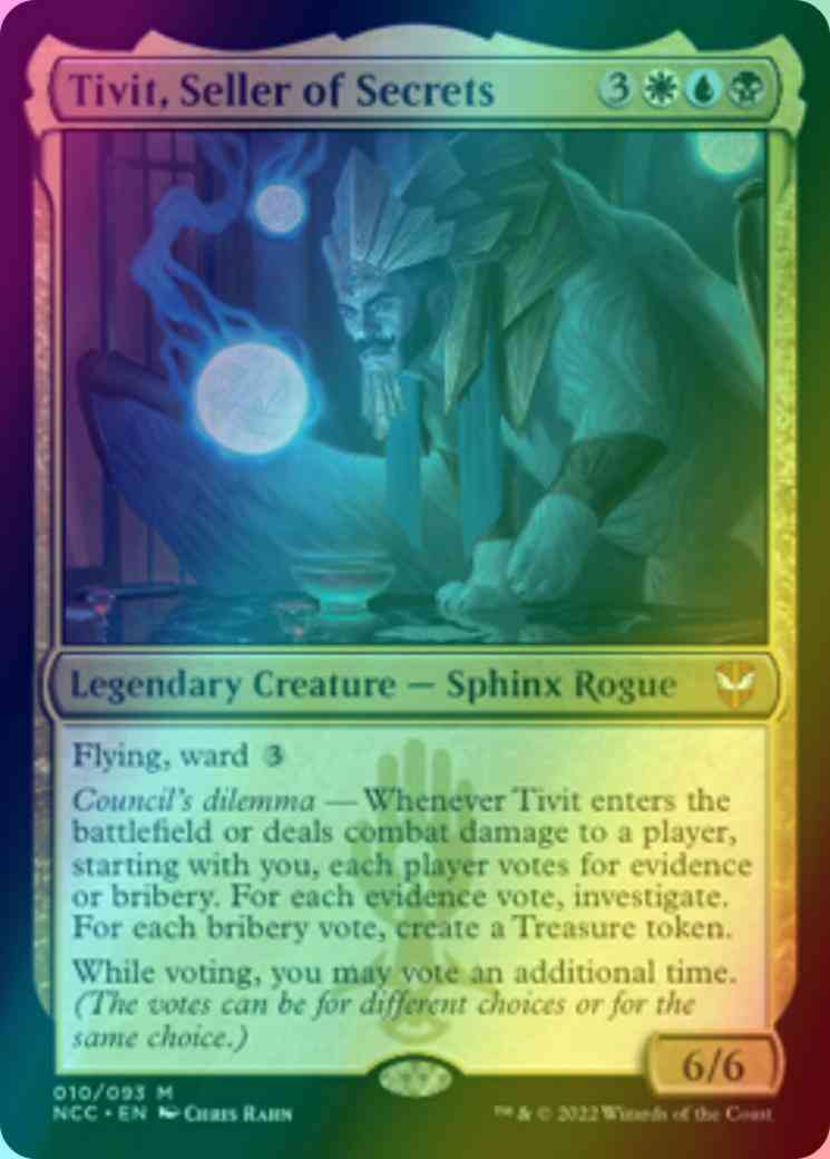 Tivit, Seller of Secrets [10] [Streets of New Capenna: Commander] [Foil]