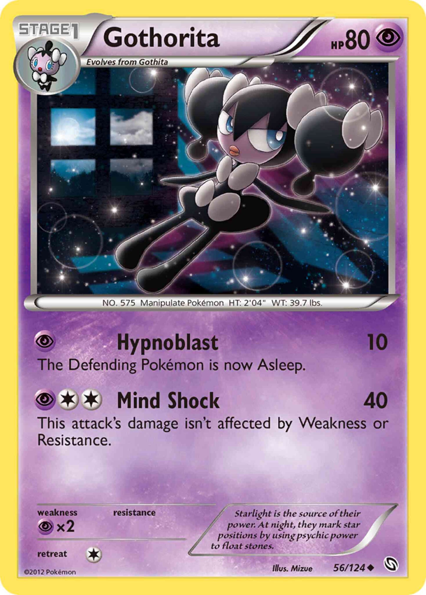 Gothorita - 56/124 - Uncommon [bw6-56] [Reverse Holo]