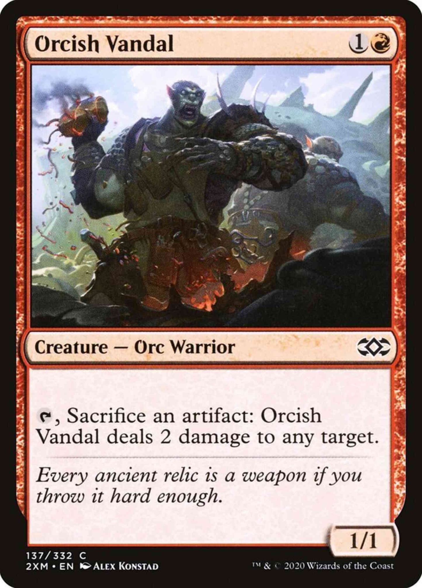 Orcish Vandal [137] [Double Masters] [Non-Foil]