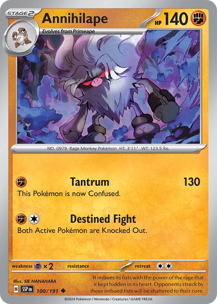 Annihilape - 100/191 - Uncommon [sv08-100] [Non-Holo]