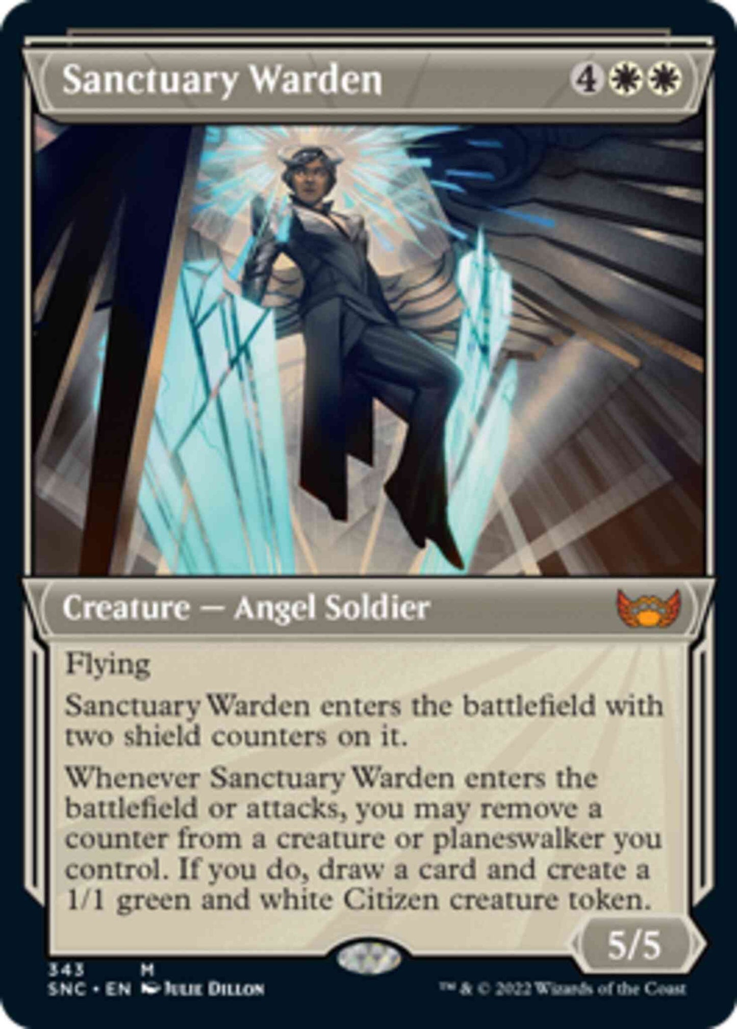 Sanctuary Warden [343] [Art Deco Showcase] [Streets of New Capenna] [Non-Foil]