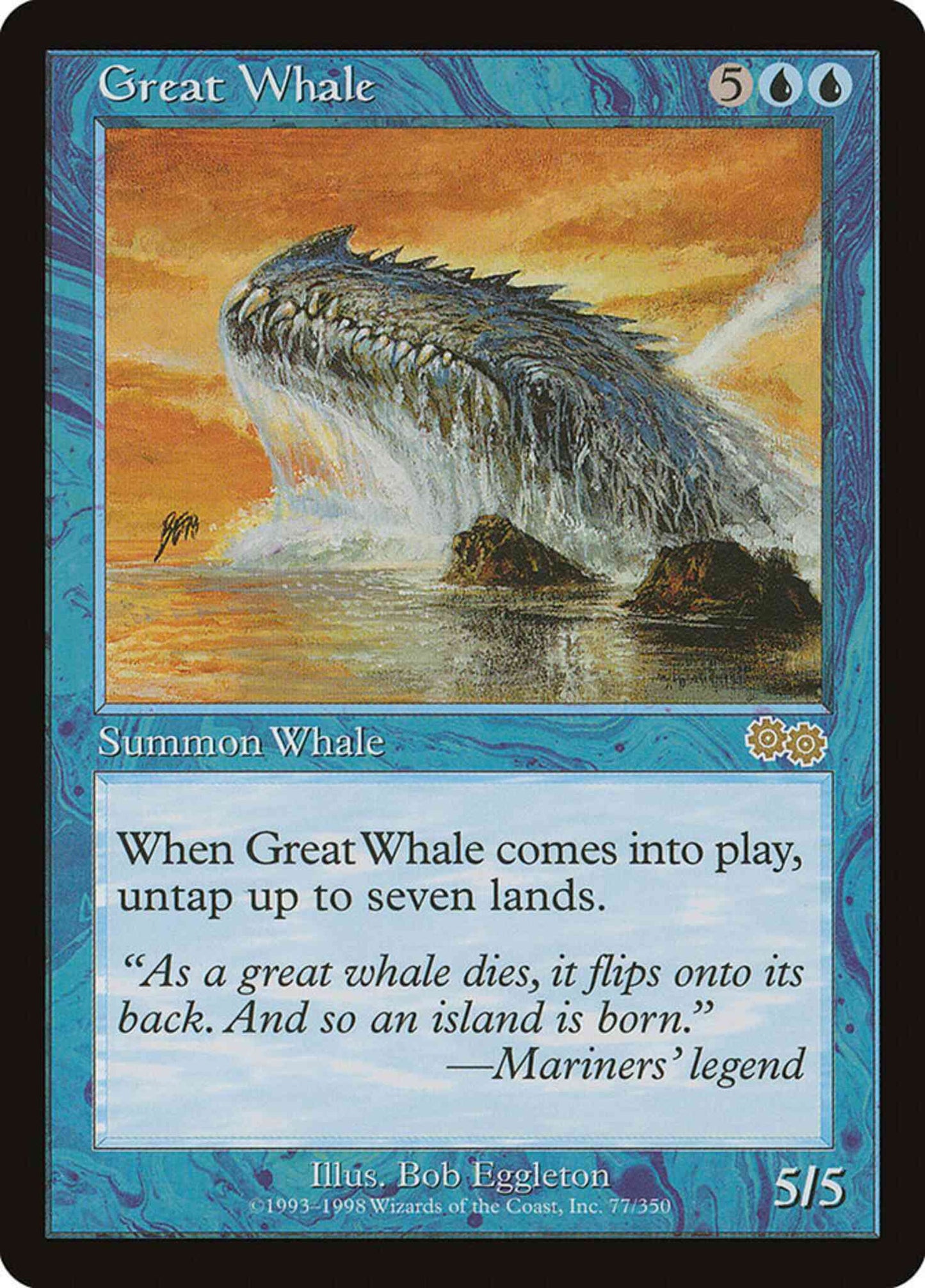 Great Whale [77] [Urza's Saga] [Non-Foil]