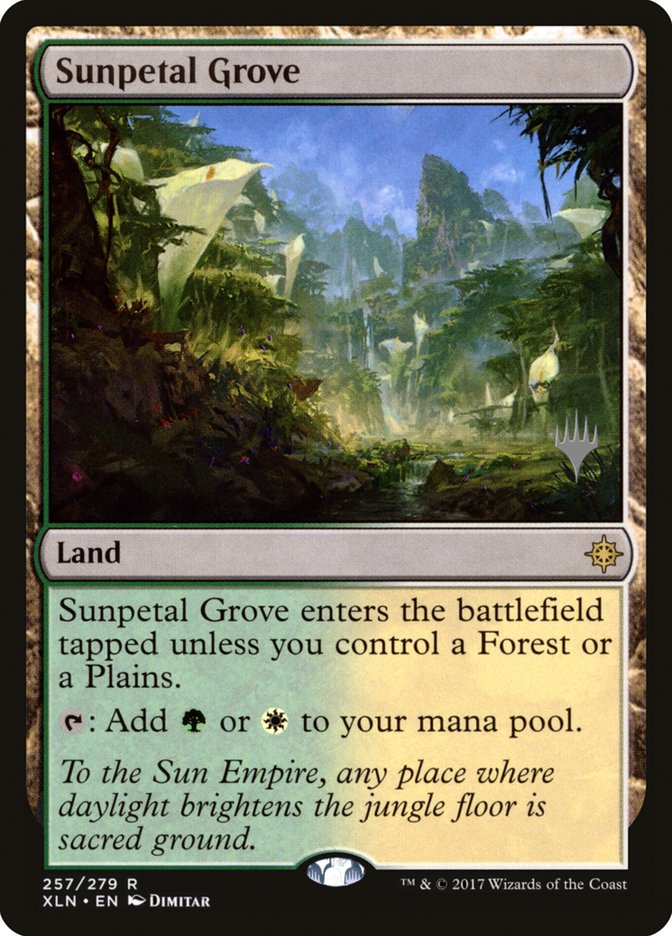 Sunpetal Grove [257p] [Promo Pack] [Ixalan Promos] [Non-Foil]
