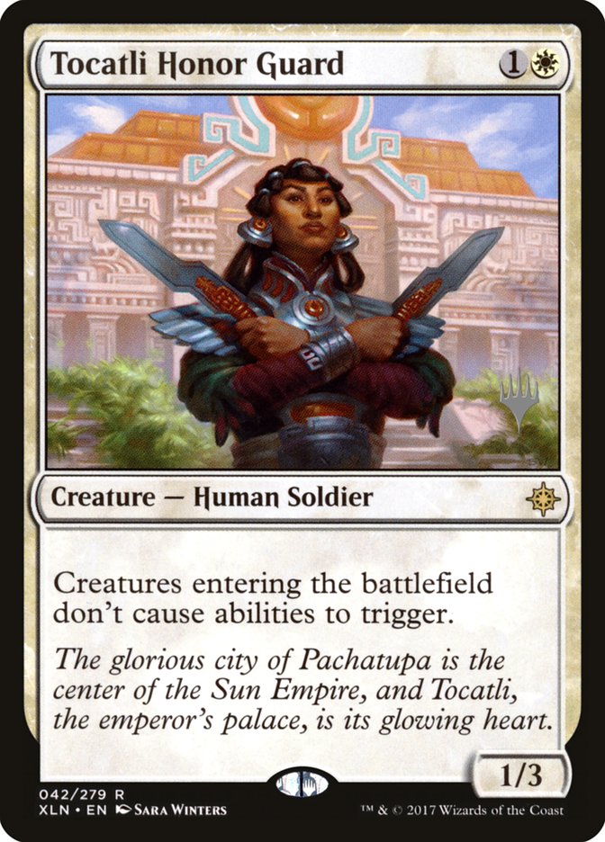 Tocatli Honor Guard [42p] [Promo Pack] [Ixalan Promos] [Foil]