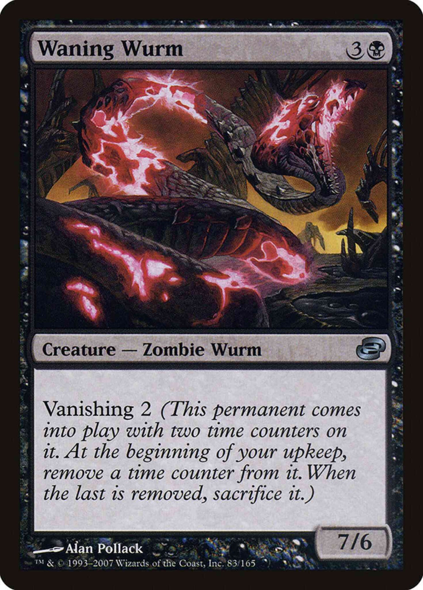 Waning Wurm [83] [Planar Chaos] [Non-Foil]