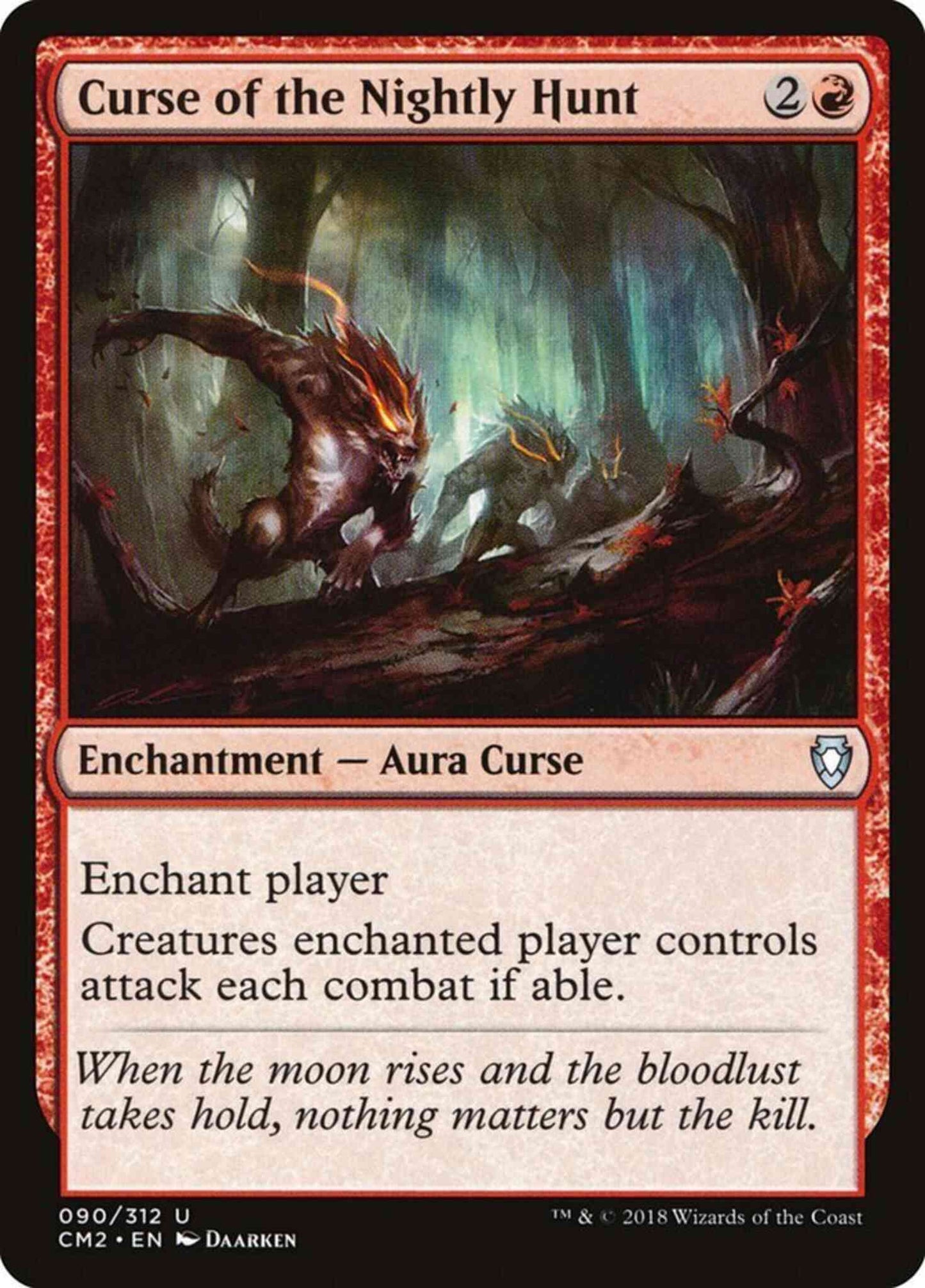 Curse of the Nightly Hunt [90] [Commander Anthology Volume II] [Non-Foil]