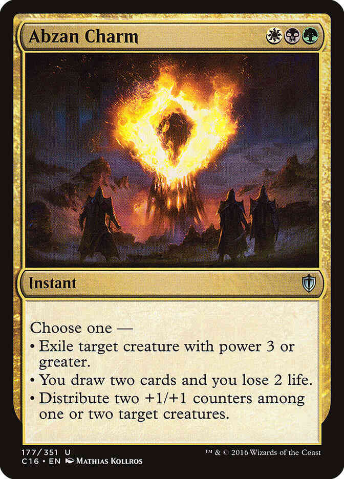 Abzan Charm [177] [Commander 2016] [Non-Foil]