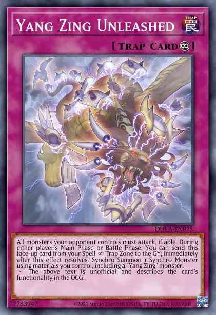 Yang Zing Unleashed - MP15-EN117 - Common - 1st Edition