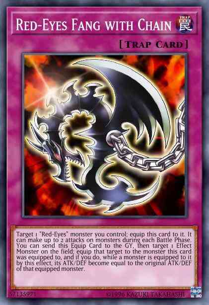 Red-Eyes Fang with Chain - LEDU-EN004 - Ultra Rare - 1st Edition