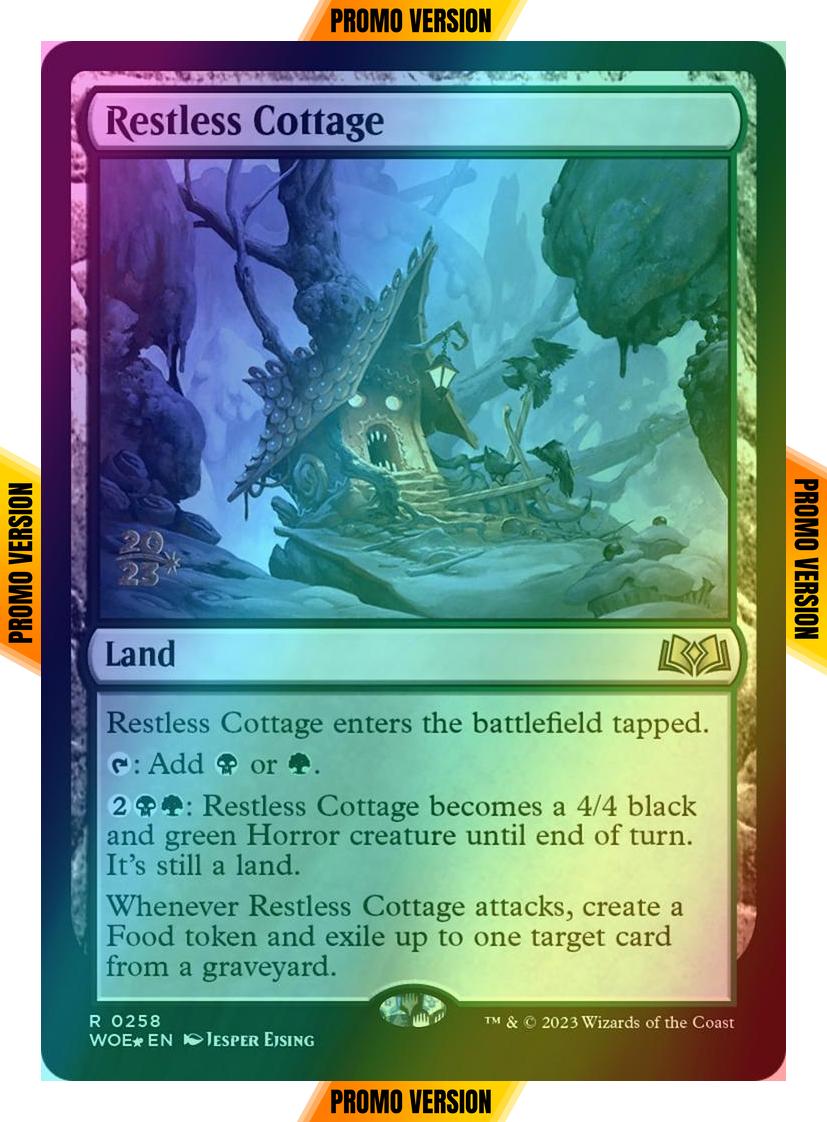 Restless Cottage [258s] [Prerelease] [Wilds of Eldraine: Promos] [Foil]