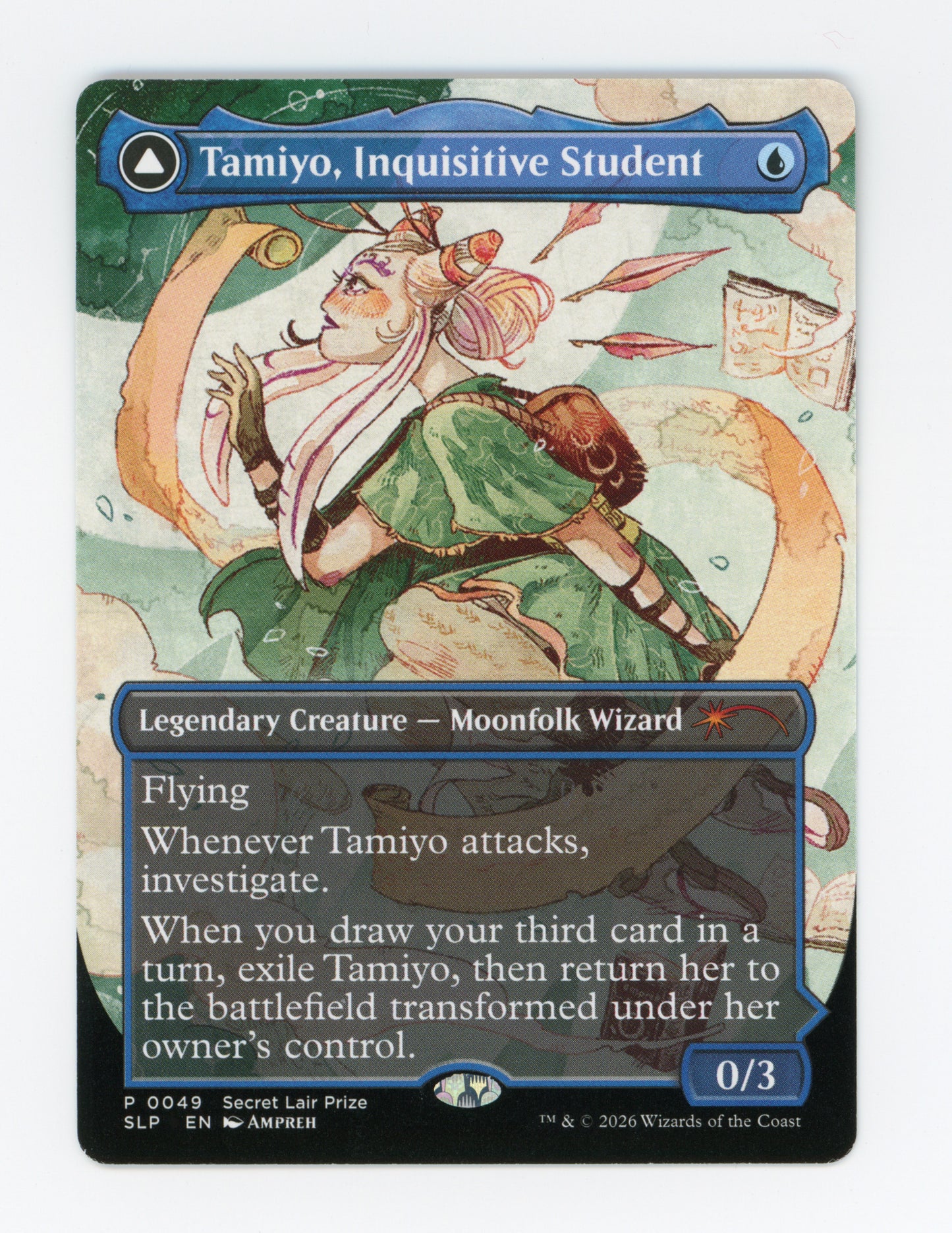 Tamiyo, Inquisitive Student // Tamiyo, Seasoned Scholar — Borderless — ID 18919