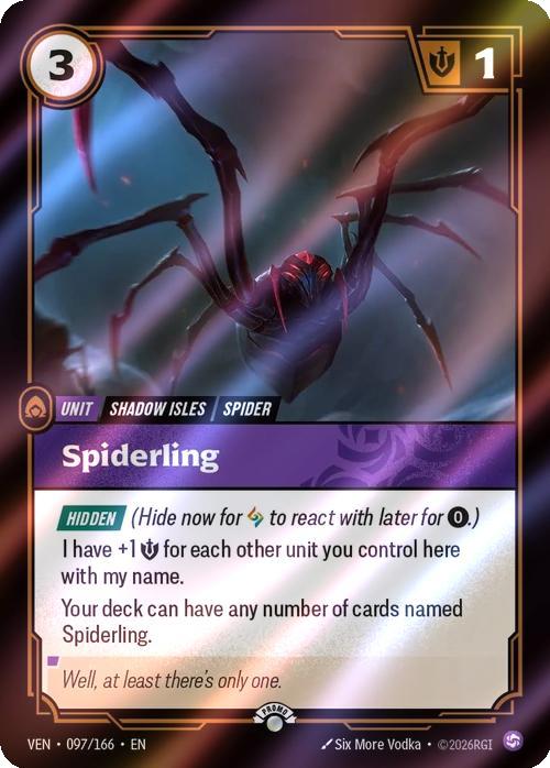Spiderling - 097/166 [Riftbound Organized Play Promotional Cards] [Foil]