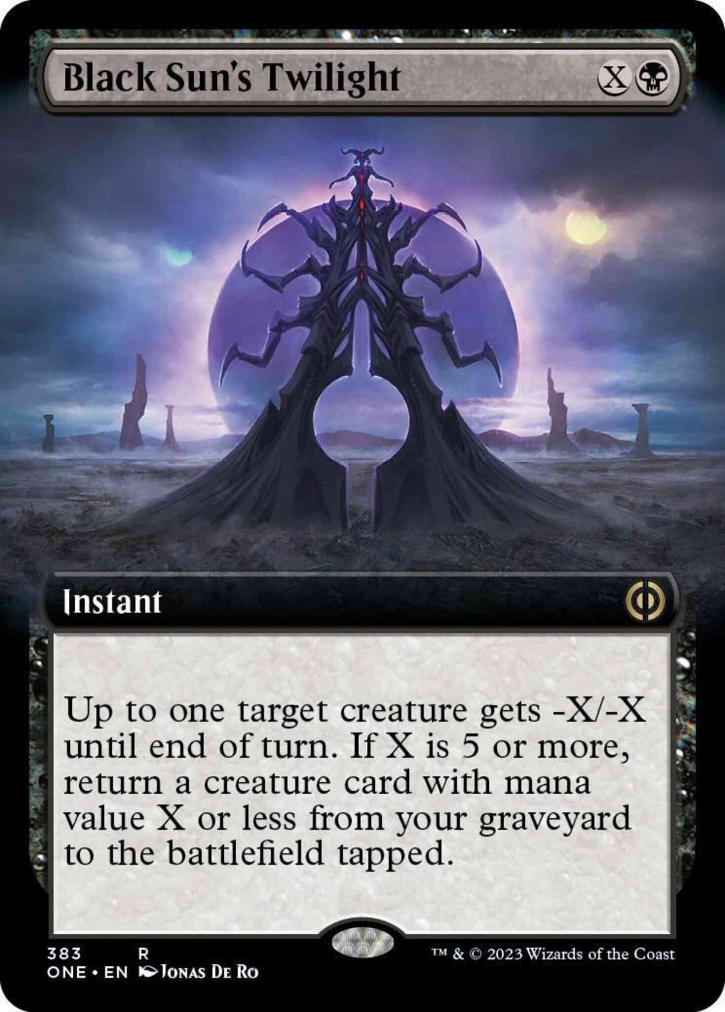 Black Sun's Twilight [383] [Extended Art] [Phyrexia: All Will Be One] [Non-Foil]