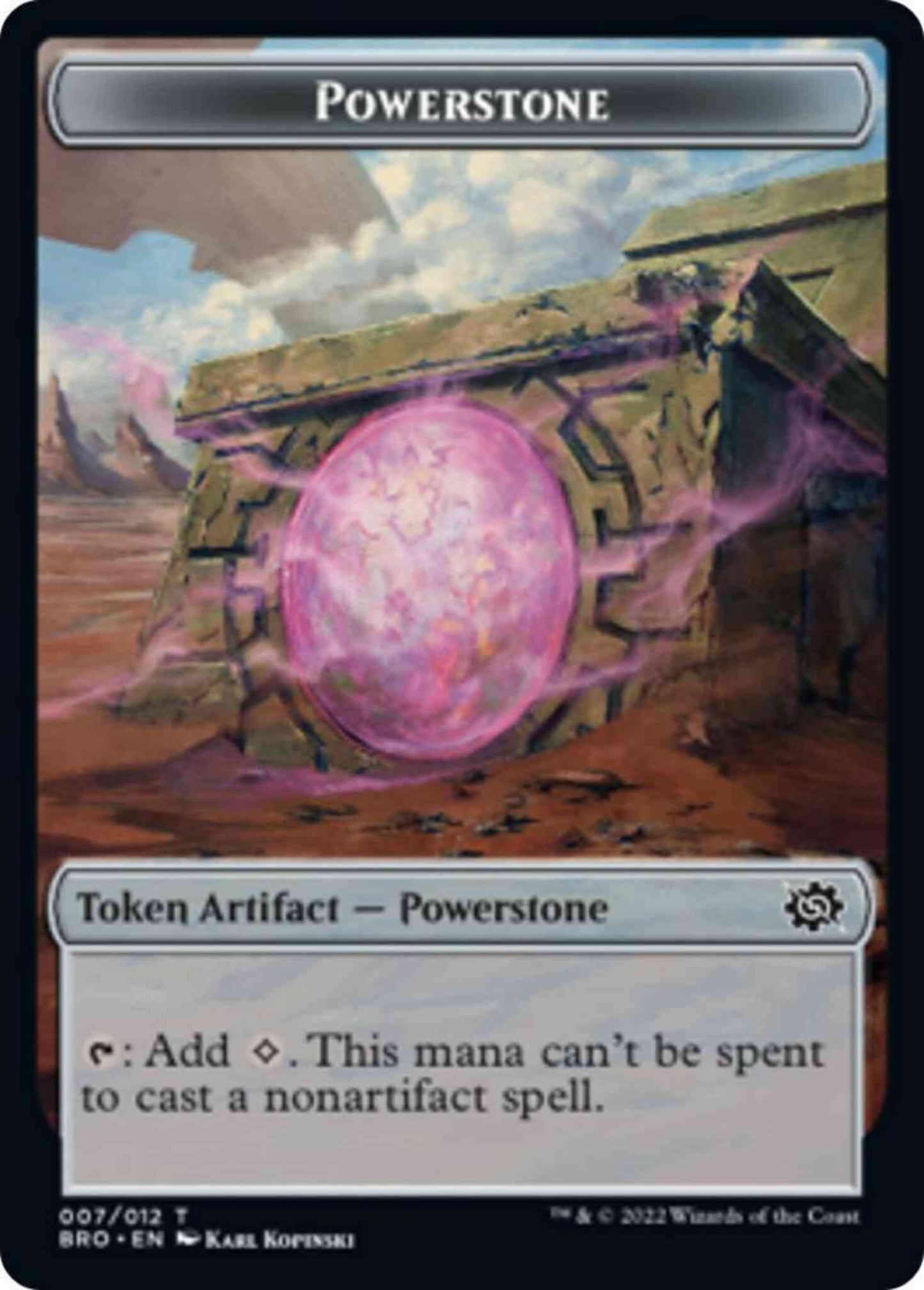 Powerstone Token [07] [The Brothers' War: Tokens] [Non-Foil]