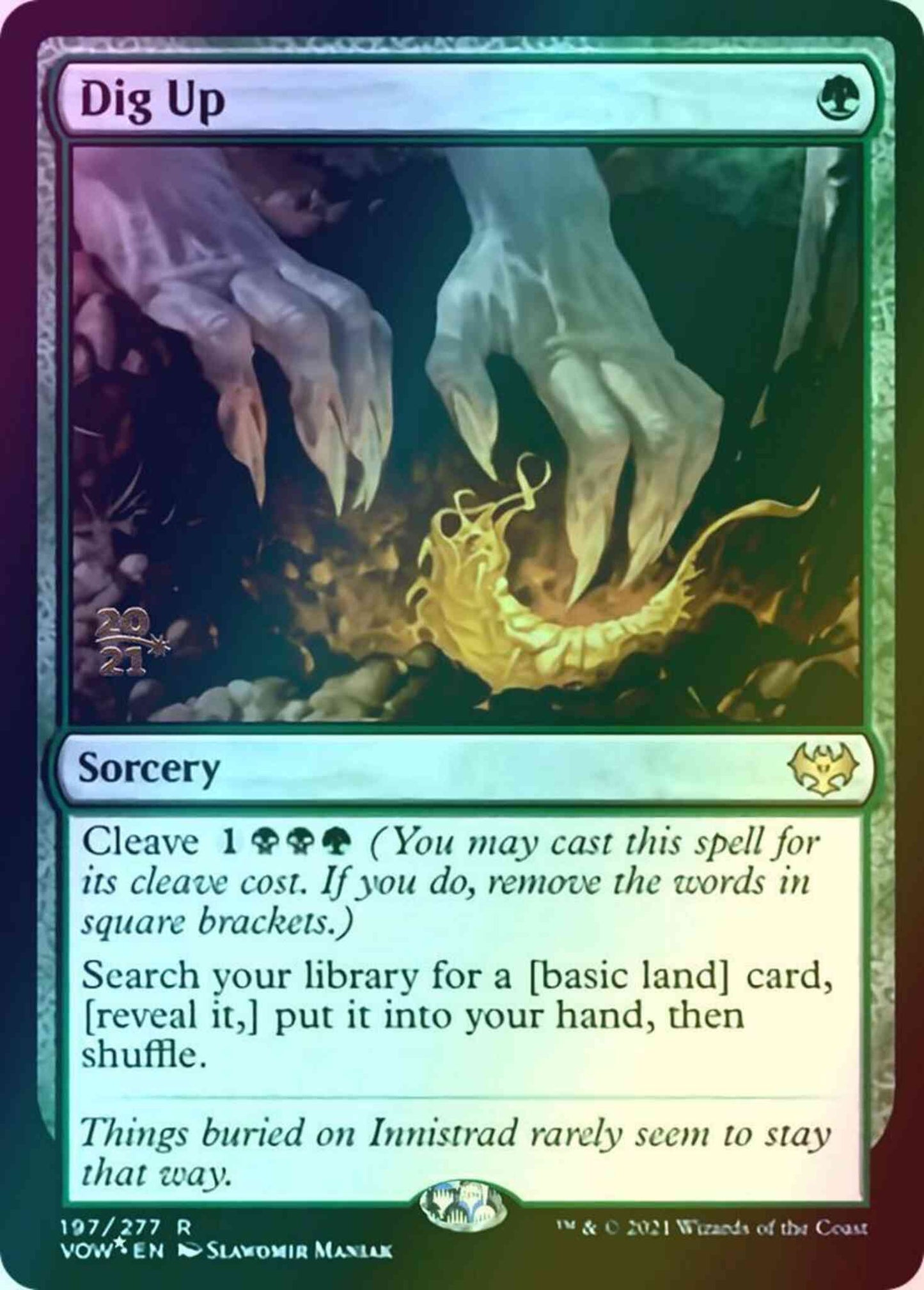 Dig Up [Prerelease] [197s] [Innistrad: Crimson Vow: Promos] [Foil]