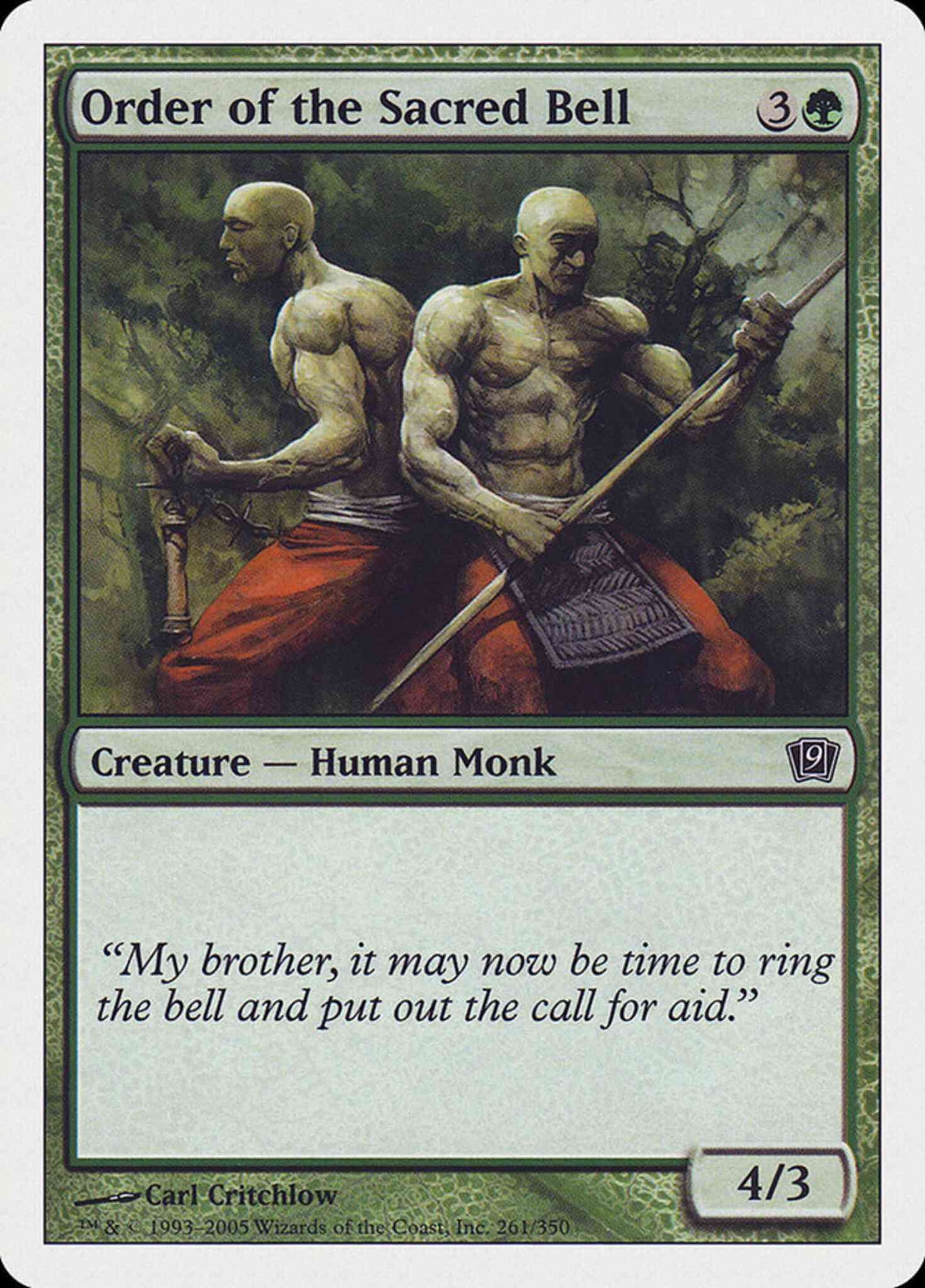 Order of the Sacred Bell [261] [Ninth Edition] [Non-Foil]