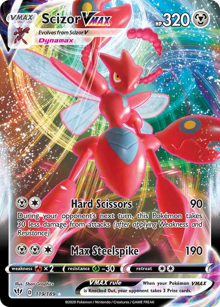 Scizor VMAX - 119/189 - Rare Ultra [swsh3-119] [Ultra]