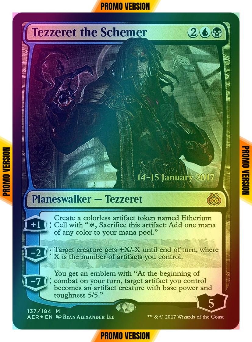 Tezzeret the Schemer [137s] [Aether Revolt Promos] [Foil]