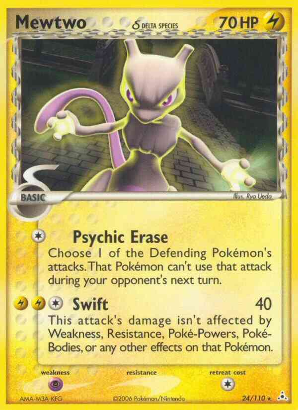 Mewtwo δ - 24/110 - Rare [ex13-24] [Non-Holo]