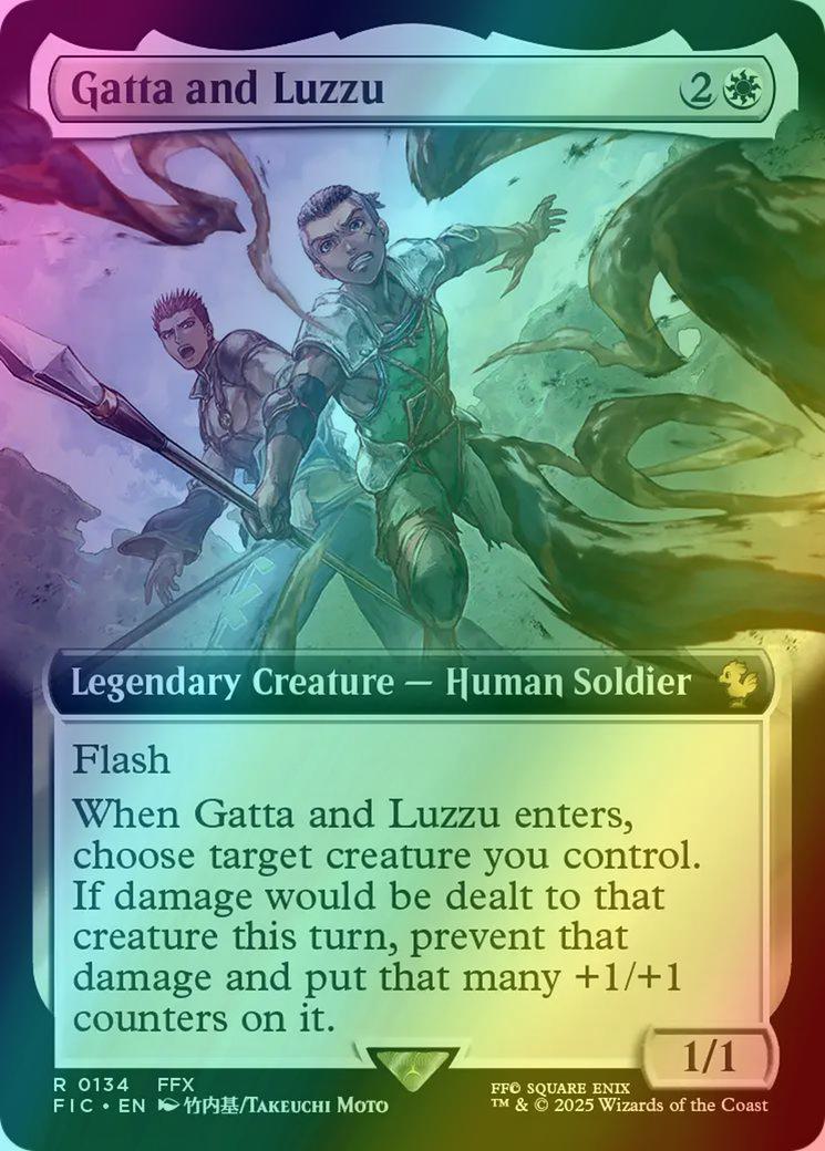 Gatta and Luzzu [134] [Extended Art] [FINAL FANTASY: Commander] [Foil]