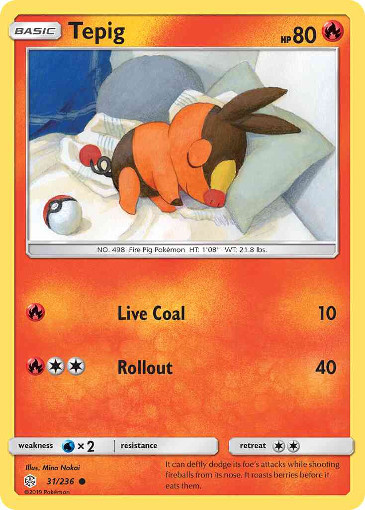 Tepig - 31/236 - Common [sm12-31] [Non-Holo]
