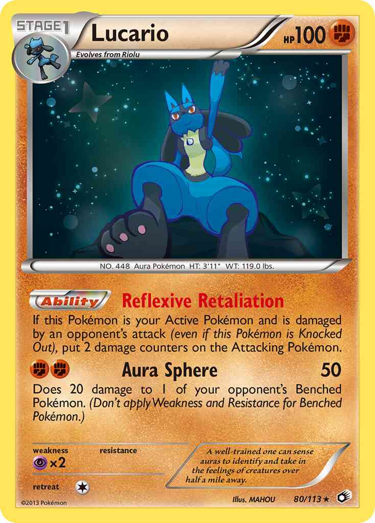 Lucario - 80/113 - Rare Holo [bw11-80] [Holo]