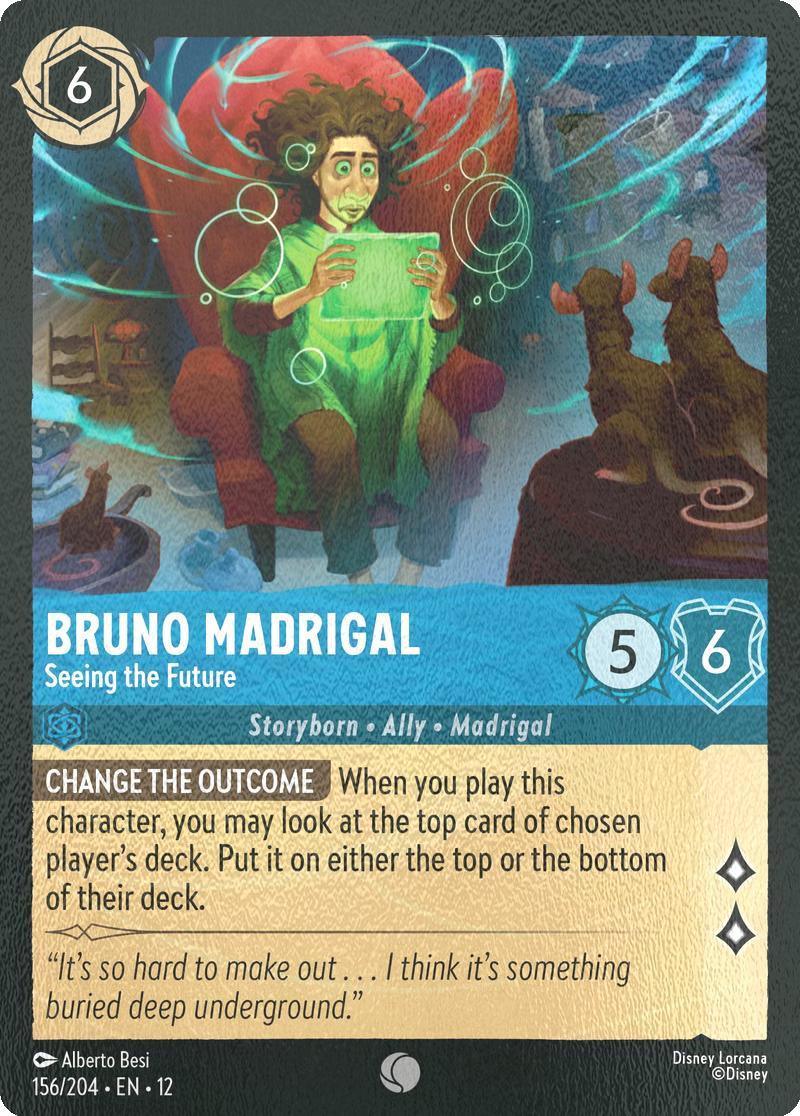 Bruno Madrigal - Seeing the Future - 156/204 [Wilds Unknown] [Cold Foil]