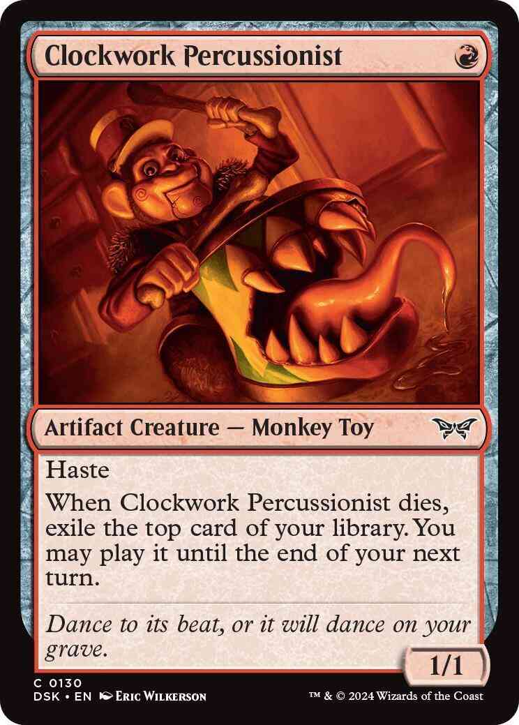 Clockwork Percussionist [130] [Duskmourn: House of Horror] [Non-Foil]