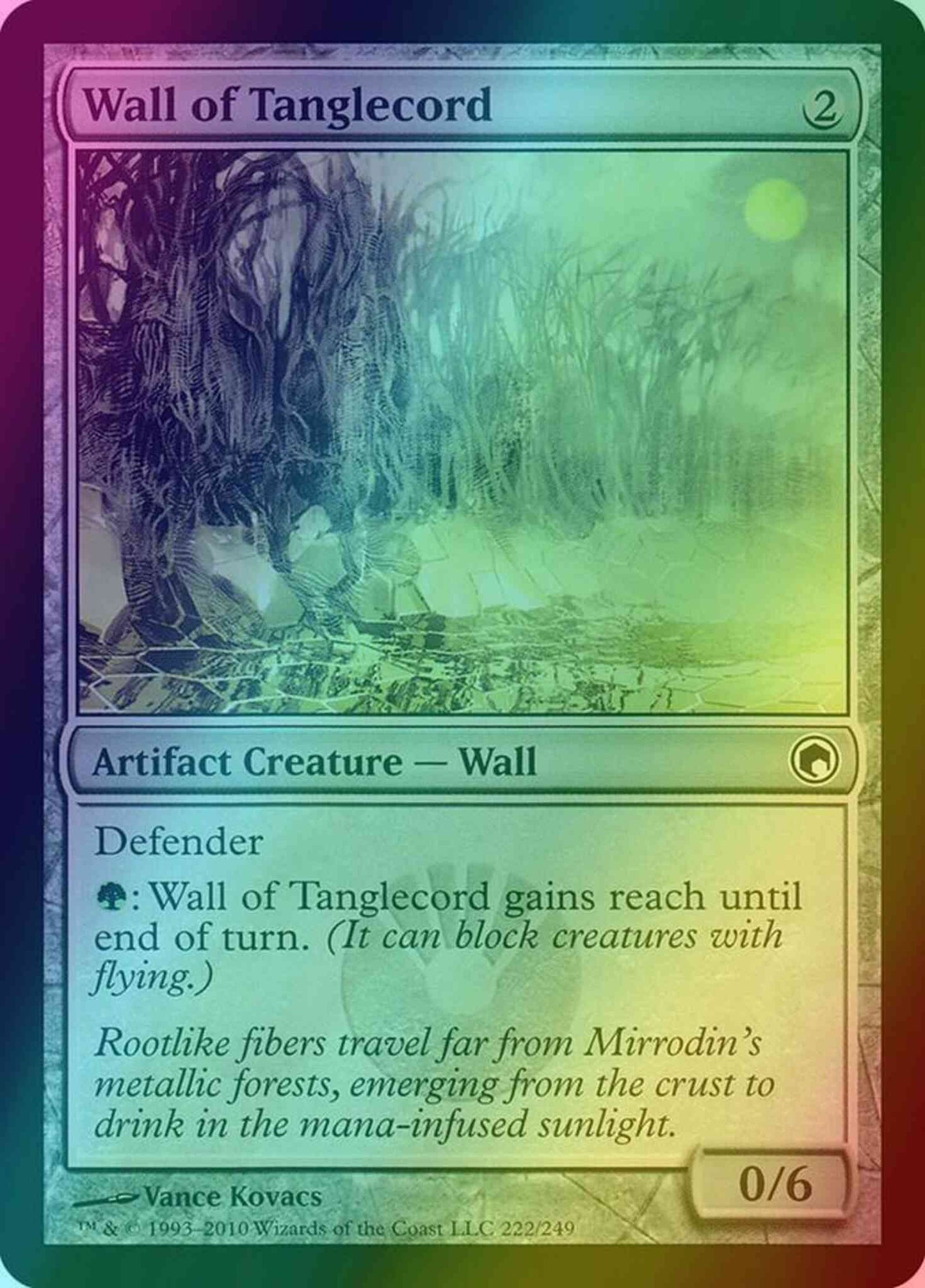 Wall of Tanglecord [222] [Scars Of Mirrodin] [Foil]