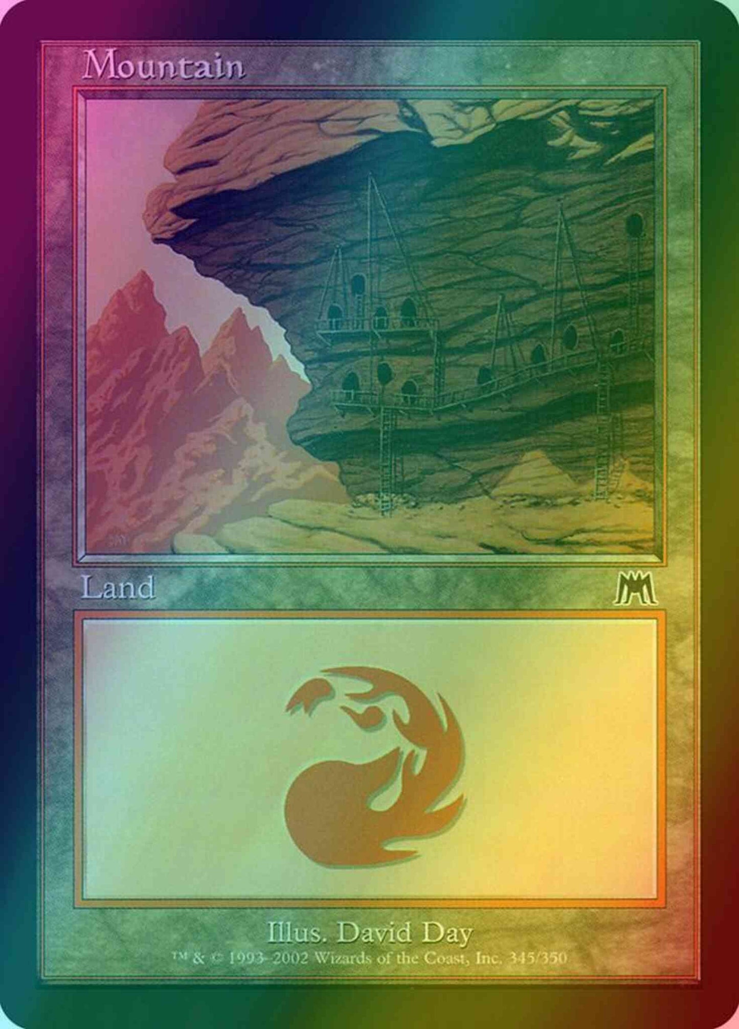 Mountain [345] [Onslaught] [Foil]