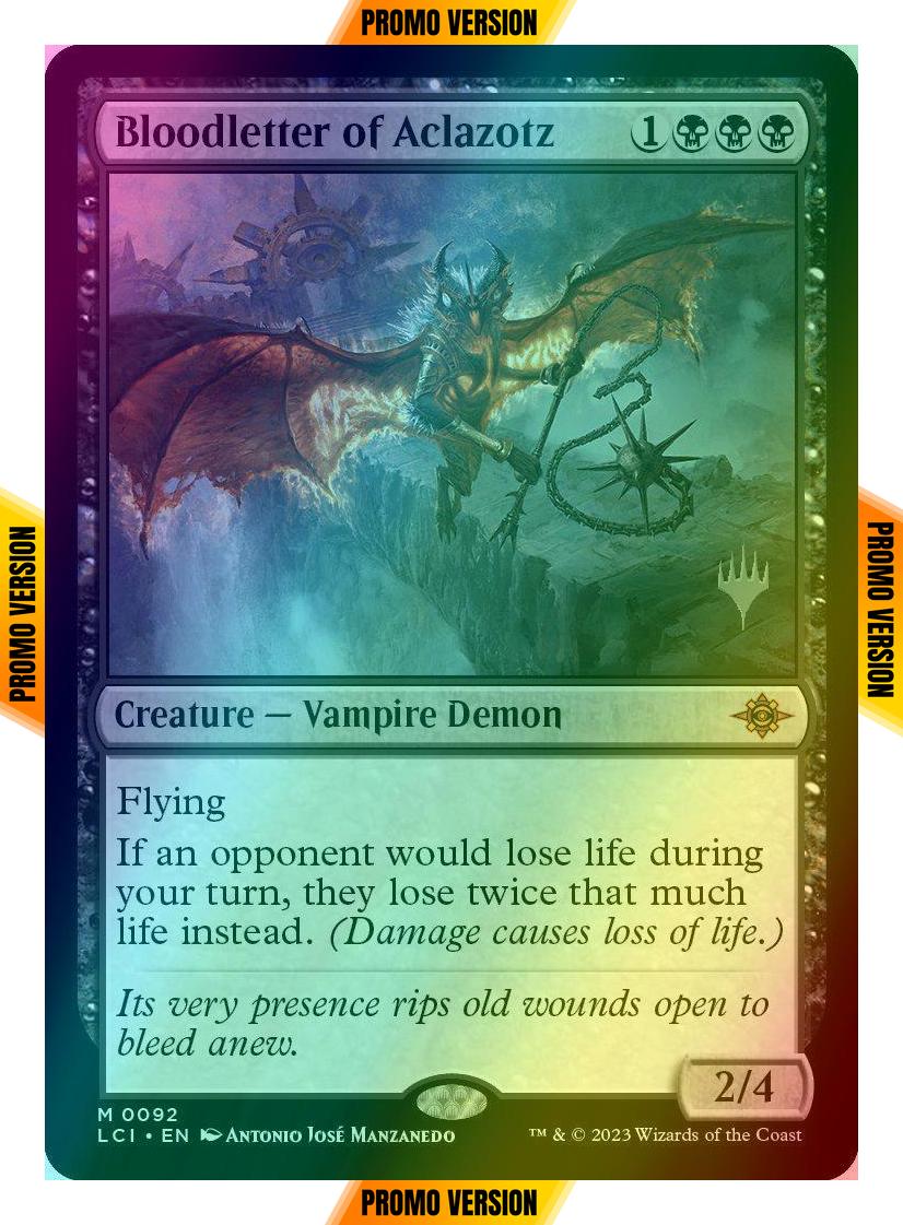 Bloodletter of Aclazotz [92p] [Promo Pack] [The Lost Caverns of Ixalan: Promos] [Foil]