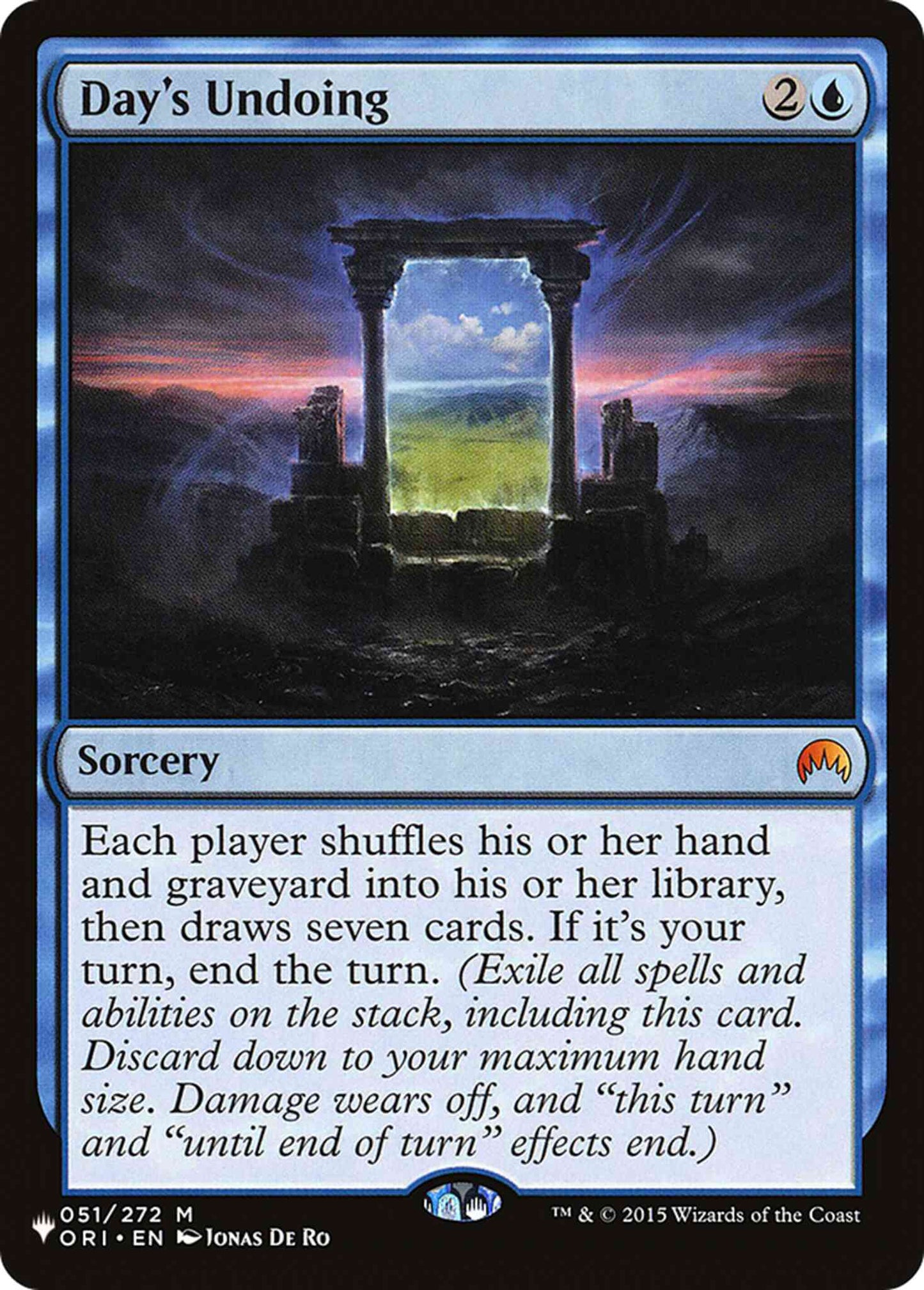 Day's Undoing [ORI-51] [The List] [Non-Foil]