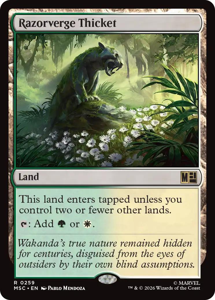 Razorverge Thicket [259] [Marvel Super Heroes: Commander] [Non-Foil]