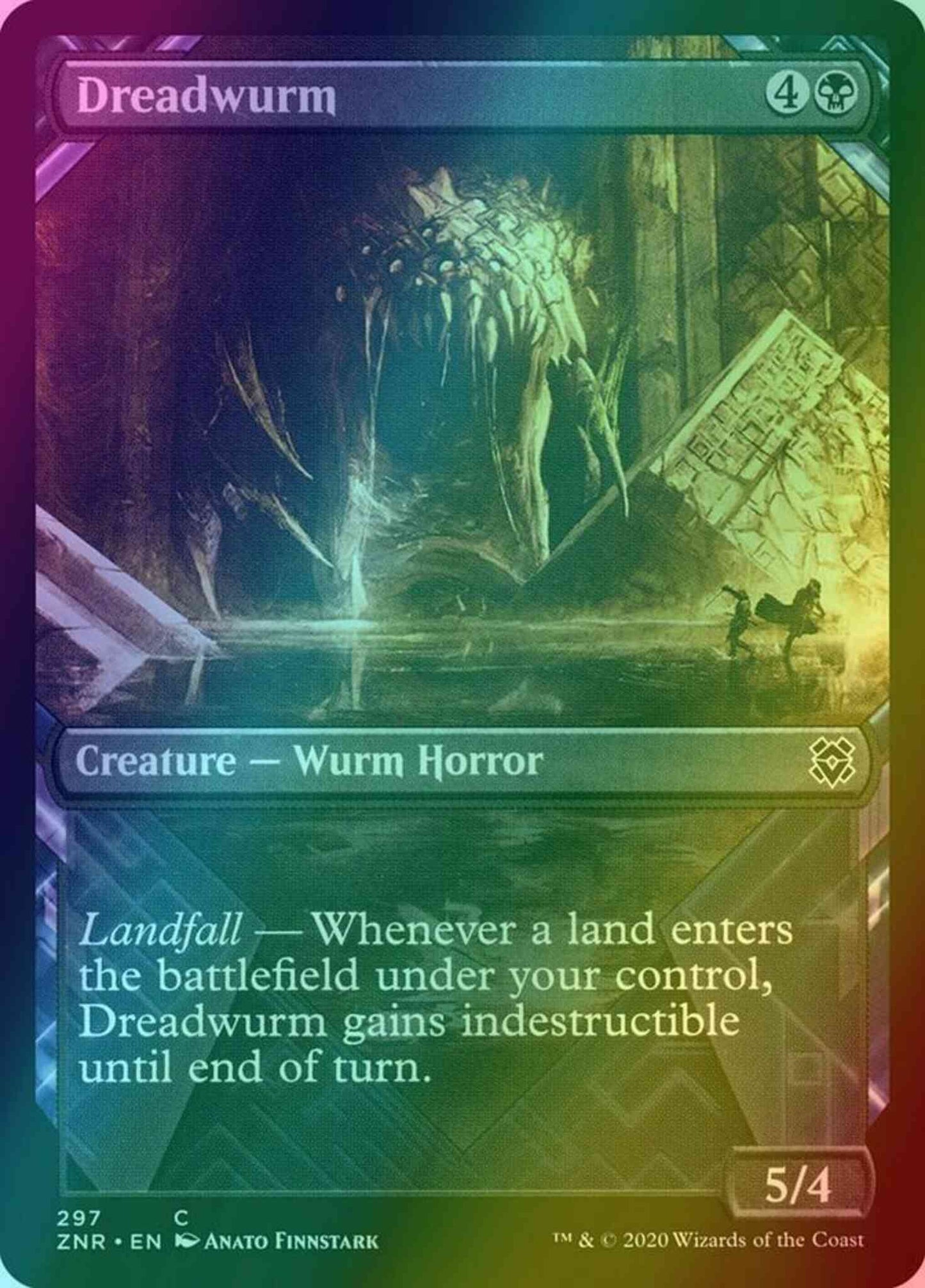 Dreadwurm [297] [Showcase] [Zendikar Rising] [Foil]