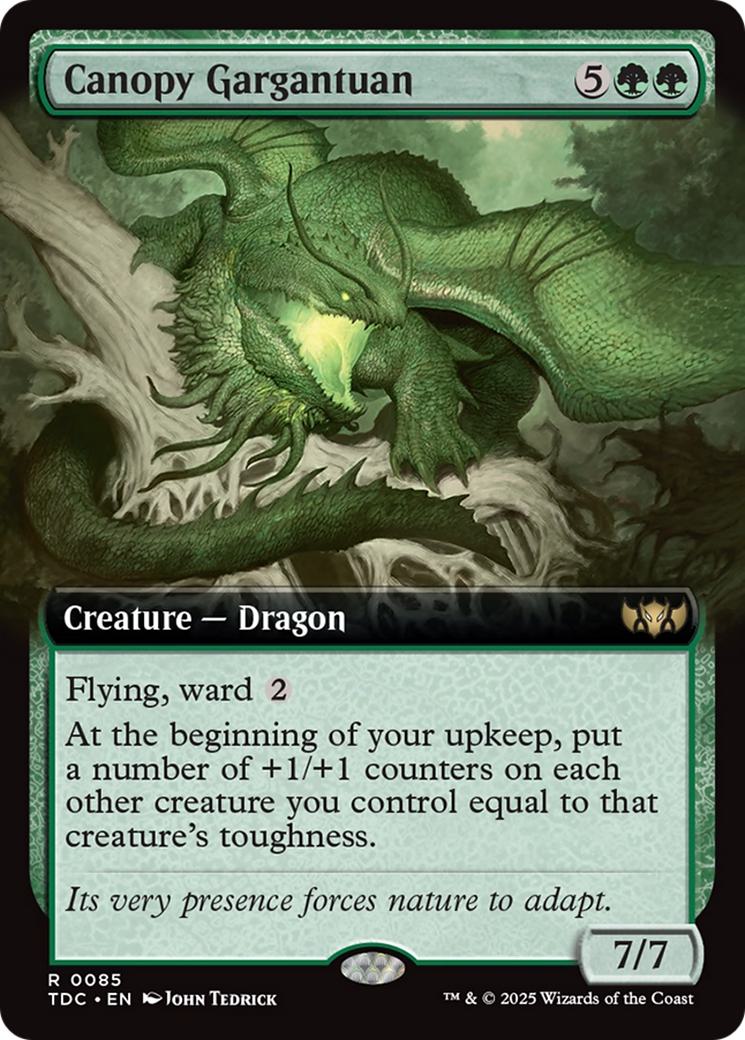 Canopy Gargantuan [85] [Extended Art] [Tarkir: Dragonstorm: Commander] [Non-Foil]