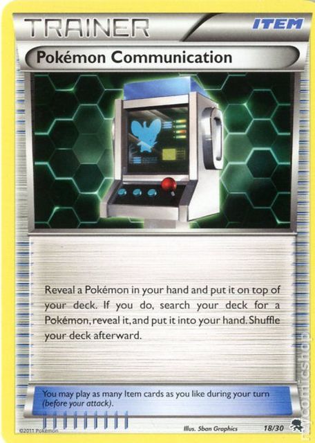 Pokemon Communication - 18/30 - [BW Trainer Kit (Zoroark)] [Non-Holo]