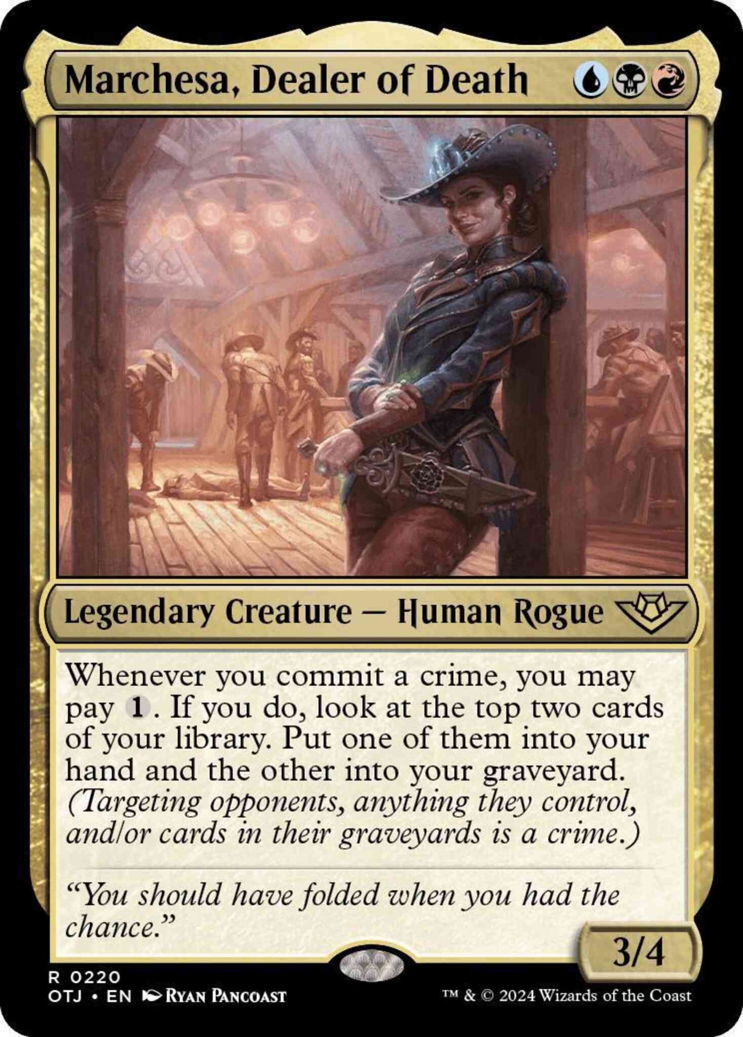 Marchesa, Dealer of Death [220] [Outlaws of Thunder Junction] [Non-Foil]